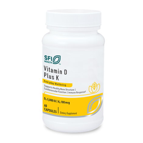 Vitamin D Plus K - 5000 (60 capsules), Klaire-SFI